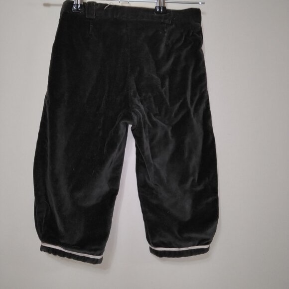 Jacadi Paris baby girls velvet pants brown with pink trimming sz 18 months - Picture 3 of 4